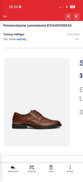 Sprzedam buty męskie Tommy Hilfiger 44 Winter Cognac