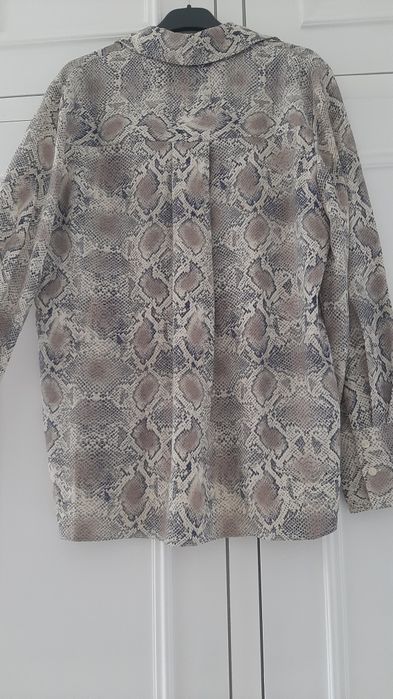 Camisa mango, M cores azul e cinza