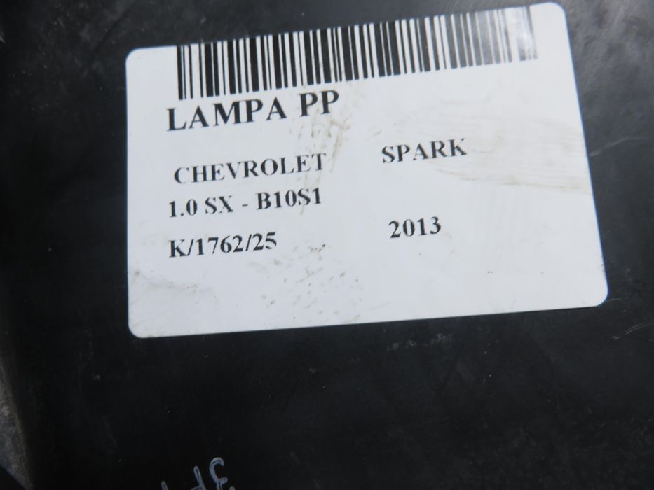 Lampa Prawa Przednia Chevrolet Spark Lift Europa