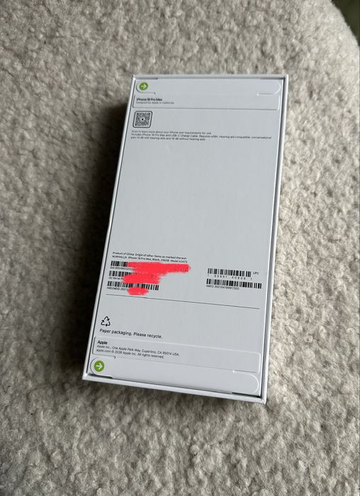 iPhone 18 pro max 256GB black