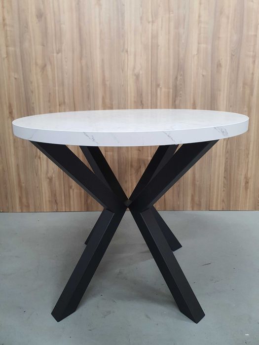 NOWY Stół okrągły 100, 90 cm dostępny od ręki nogi loft pająk