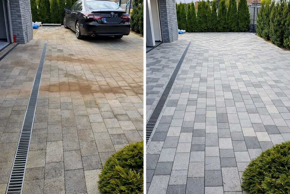 Profesjonalne mycie kostki brukowej