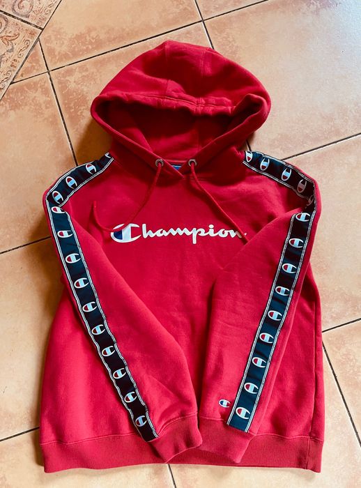 CHAMPION bluza czerwona z kapturem  small S/M
