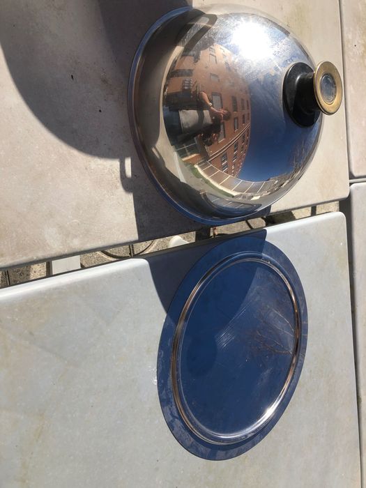 Cloche de manha inox em titanio com medidor de temperatura