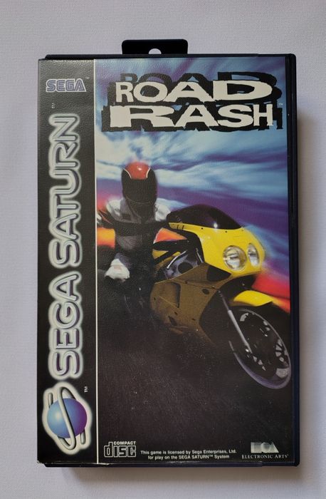 Road Rash Sega Saturn) PAL, pełen box, sprawna