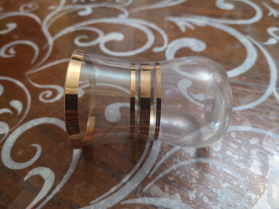 Рюмки стопки с позолотой 12шт Винтаж