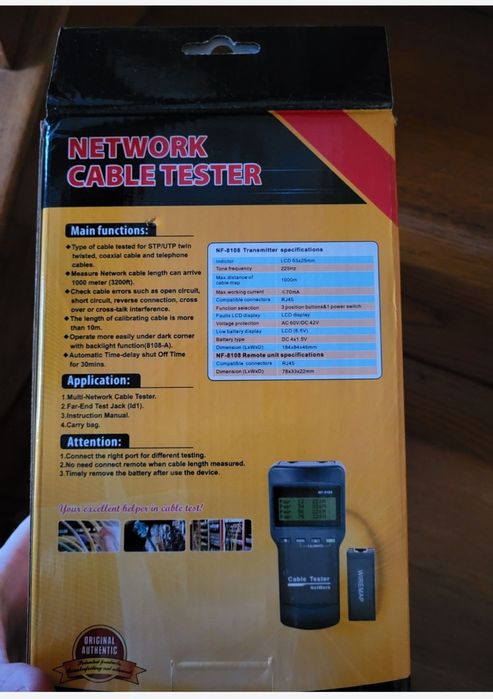 Тестер кабельний.