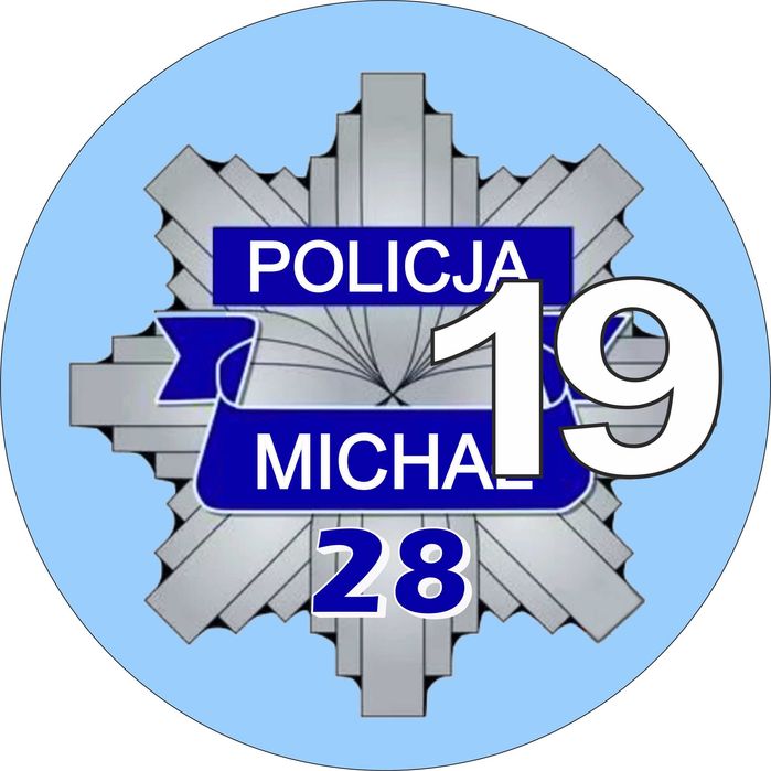 Pan Opłatek na tort - POLICJANT ODZNAKA