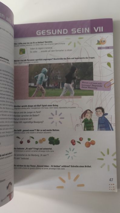 Książki do niemieckiego (Kompass 3, und so weiter, aha!, Hier und da)