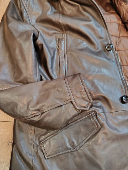 Куртка шкіряна чоловіча Geox утеплена