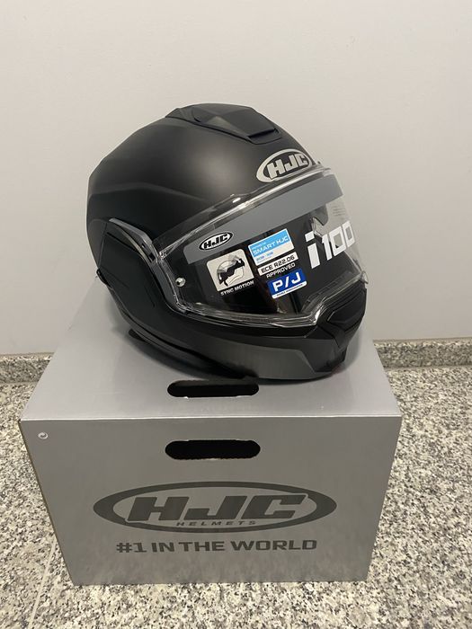 HJC i100 Semi Flat Black 24-sdbc-pi-v32 kask moto helmet