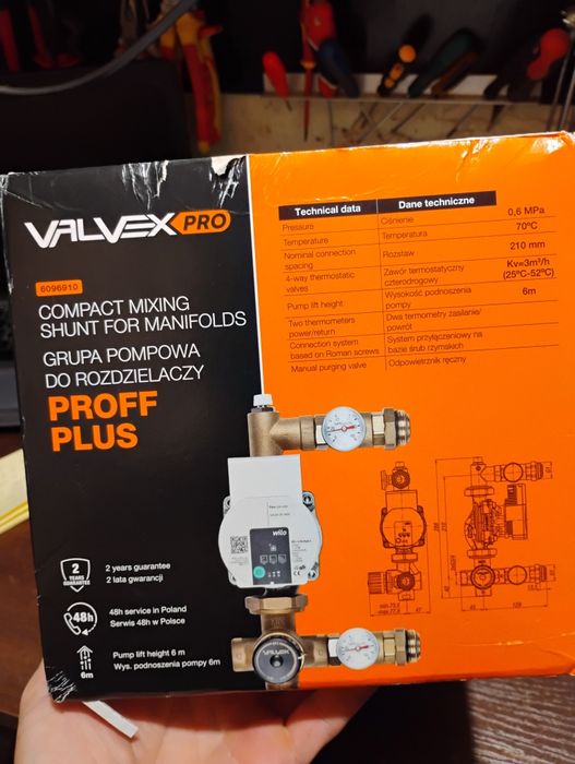 Grupa pompowa mieszająca PROFF PLUS VALVEX 6096,910 pompa Wilo NOWA