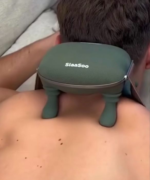 Компактний бездротовий масажер N7 з підігрівом та 10 режимами