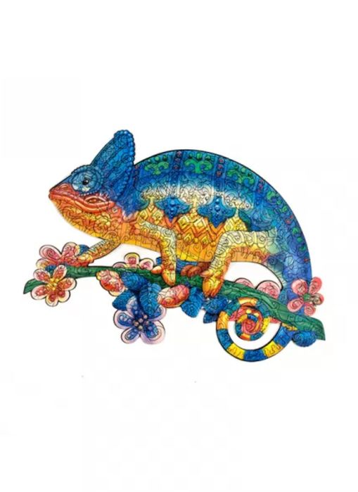 Пазли дерев'яні, Пригоди мінливого хамелеона