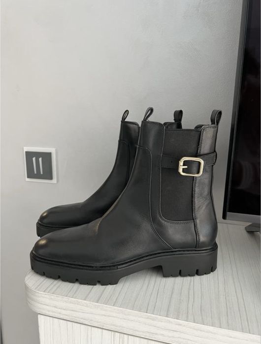 Ботинки Zara из натуральной кожи