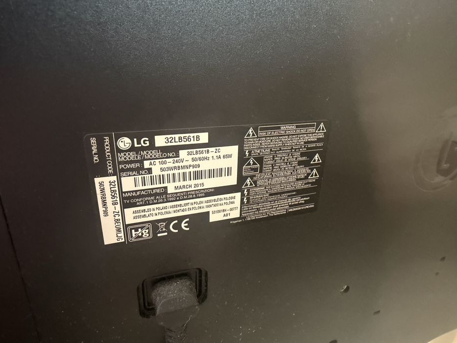 Vendo TV LG 32LB