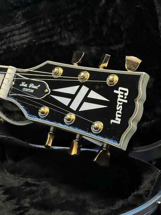 Guitarra Personalizada inspirada na Gibson Les Paul Custom White +Case