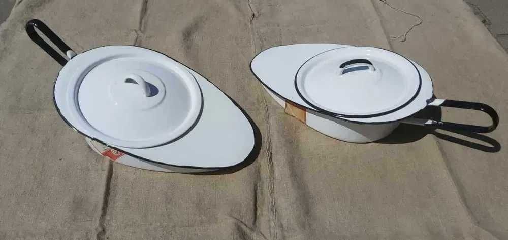 Nieużywany basen sanitarny emaliowany metalowy