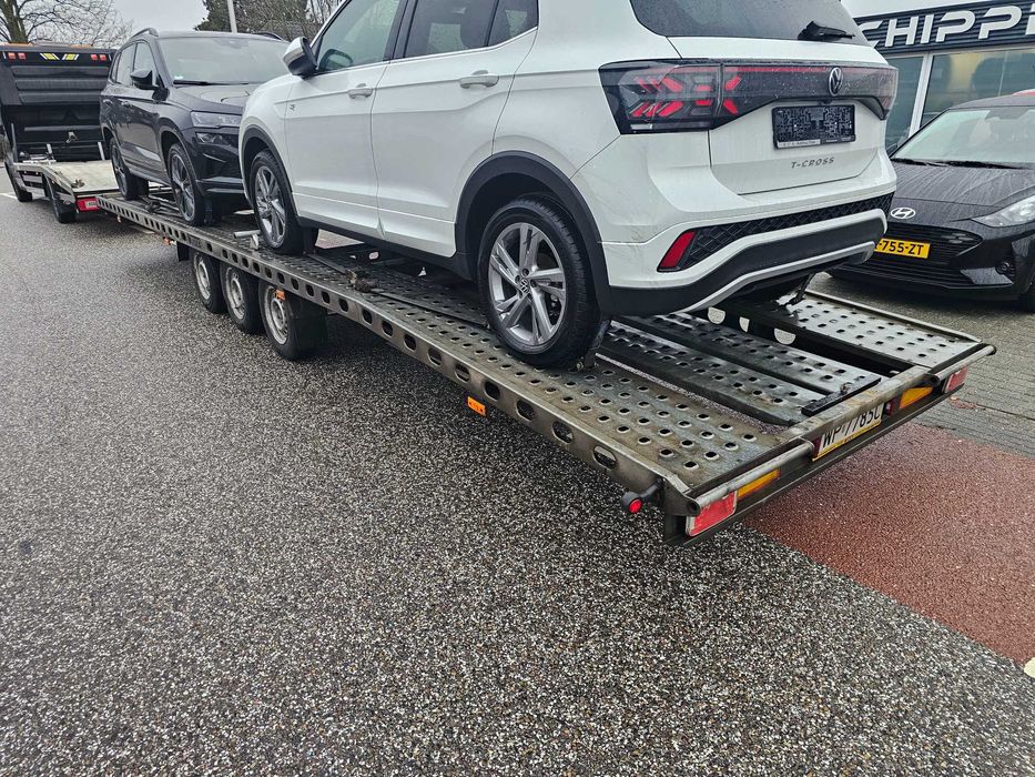 Przyczepa laweta 8,5m na dwa auta