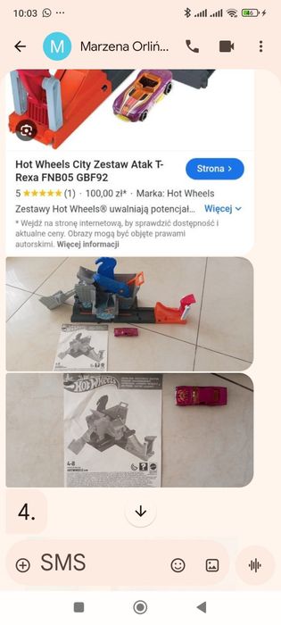 Hot Wheels City Zestaw Atak T-Rexa FNB 05 GBF 92