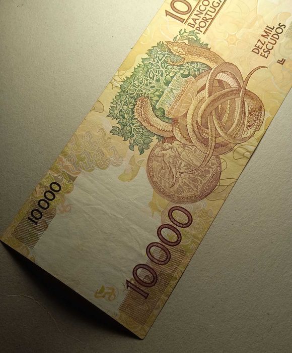 Nota 10 mil escudos 1991 Egas Moniz - Envio Gratis