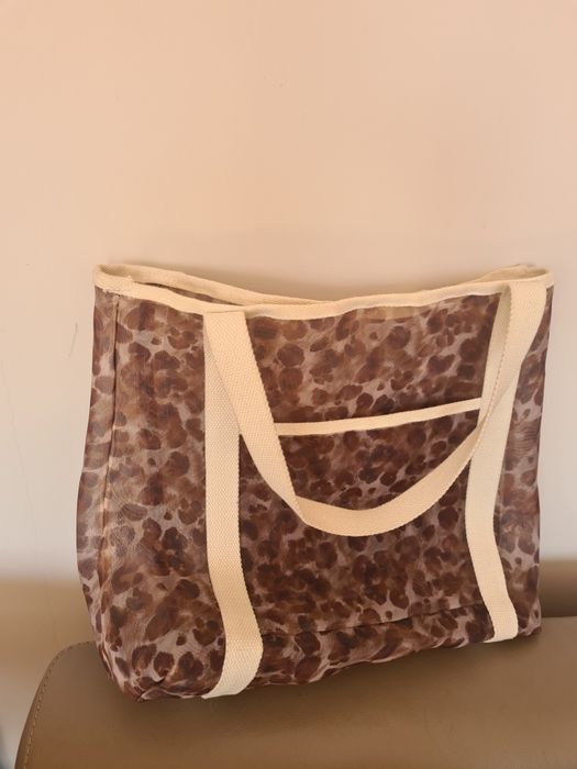 Zara torebka panterka shopper