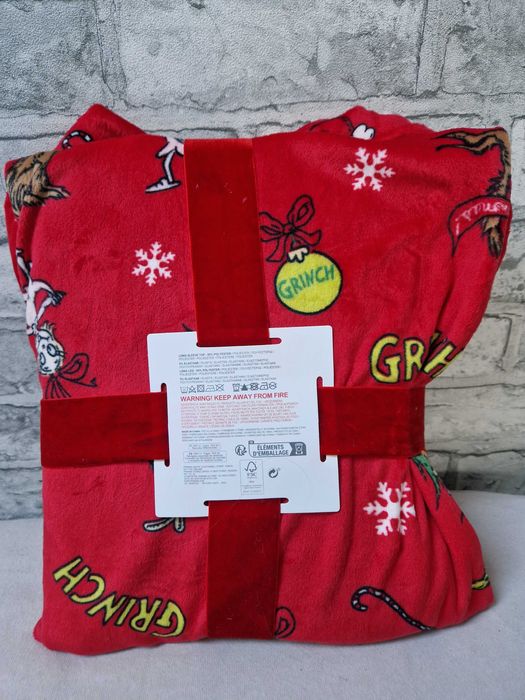 Ciepła piżama rozpinana Grinch z weluru PRIMARK