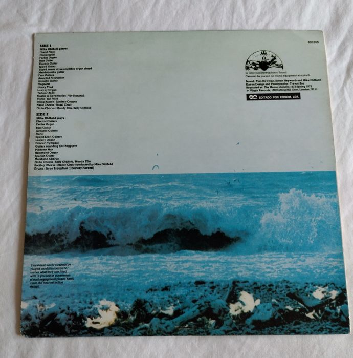 Mike Oldfield Tubular Bells vinil 33" + Sleeves