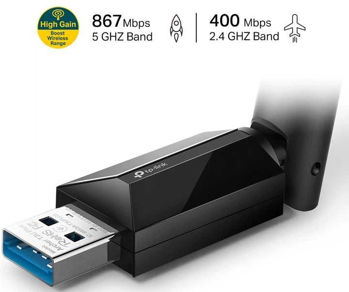 Wi-Fi адаптер TP-LINK Archer T3U Plus WiFi5 / AC1300