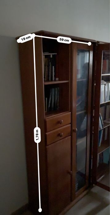 Móveis e espelho pinho mel da CERNE