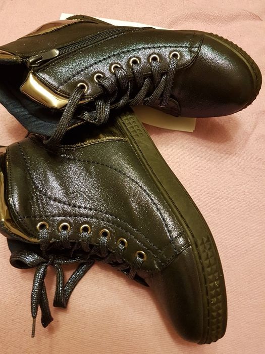 Buty snickersy 38 ciemny granat, 24,5cm