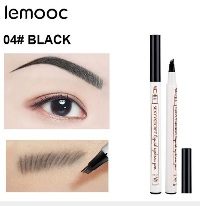 Wodoodporne piórko do brwi w kolorze czarnym