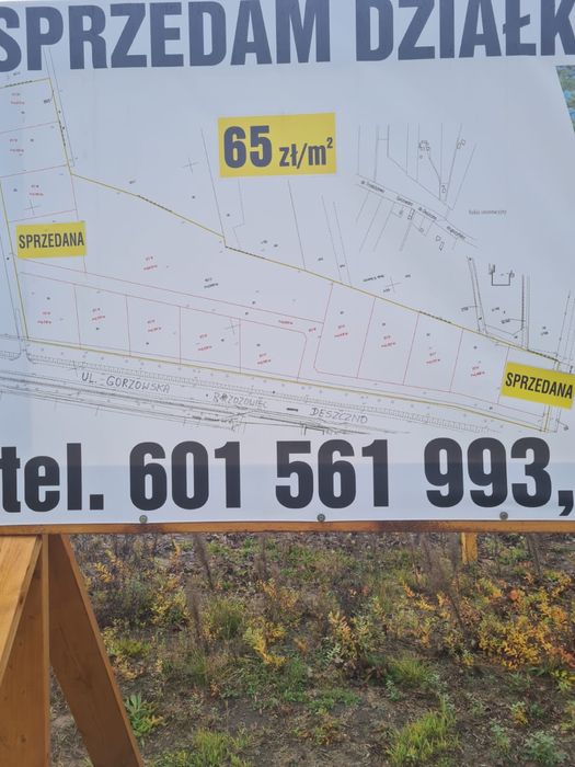 Działka Budowlana Deszczno ul. Gorzowska
