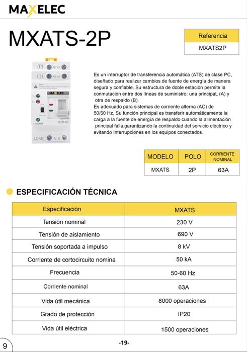 Chave ATS sistema solar