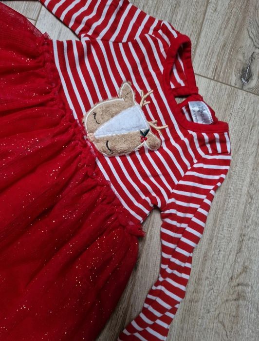 Sukienka świąteczna, tiul 74. Super stan.