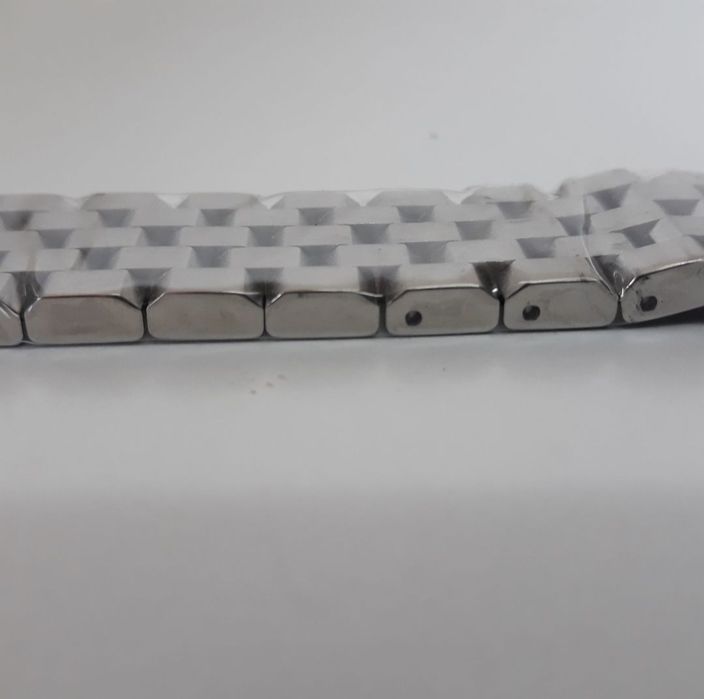 Bracelete Metálica Solida Enginner 20mm 22mm 24mm Fecho Báscula