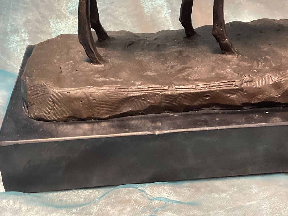 Escultura bronze gazelas 37x13x20 cm