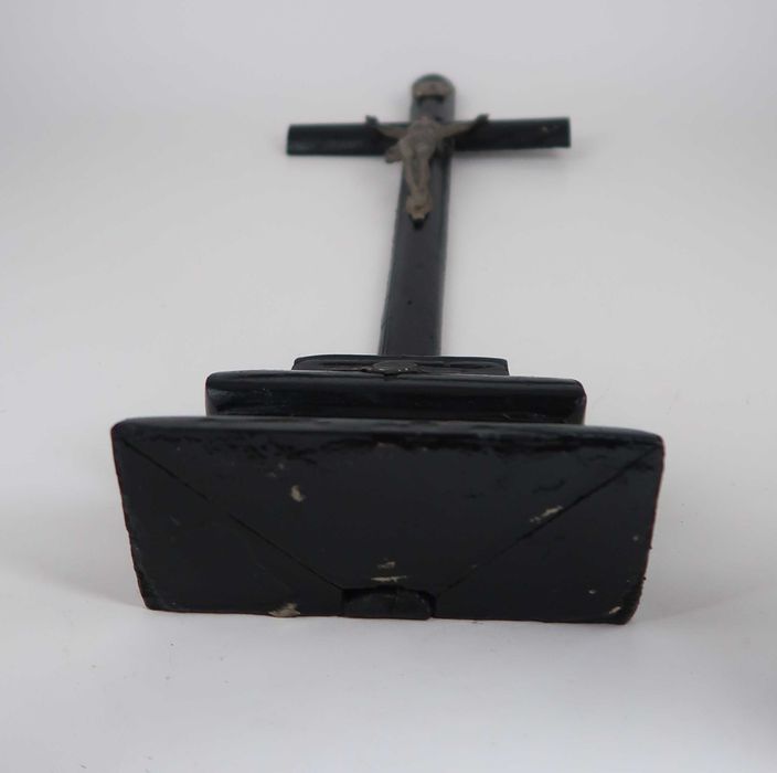 Crucifixo antigo em madeira - 35 cm