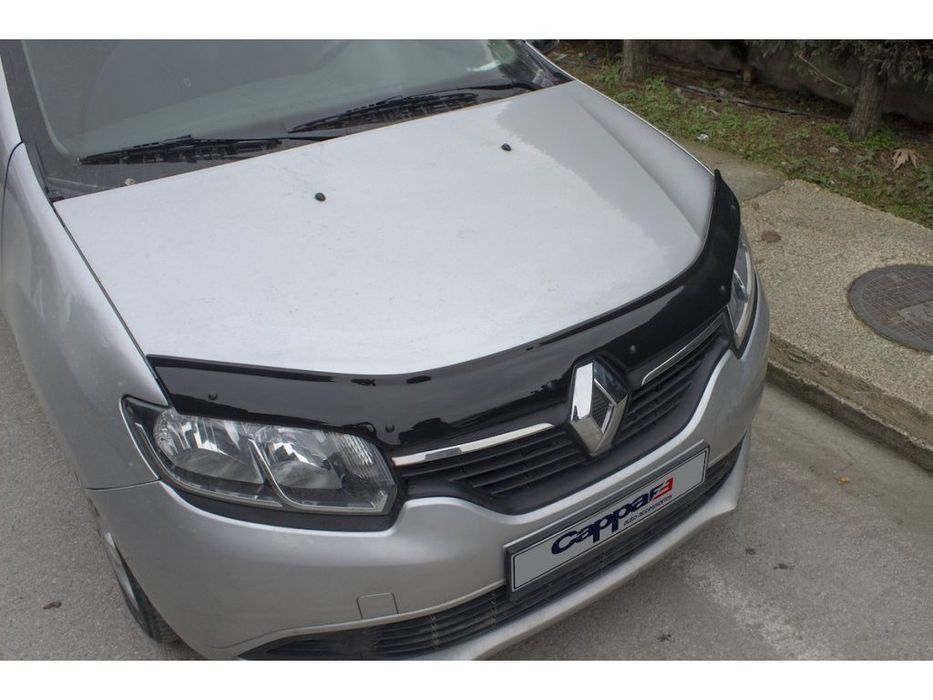 Renault Sandero 2013-2022 рр. Дефлектор капоту (EuroCap)