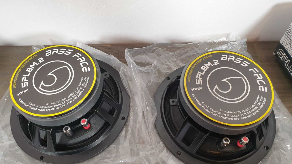Par de colunas 8 polegadas 250 watts rms mid range