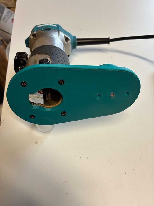 Uchwyt do frezarki Makita RT0700C - podstawa z gałką - kolor Makita