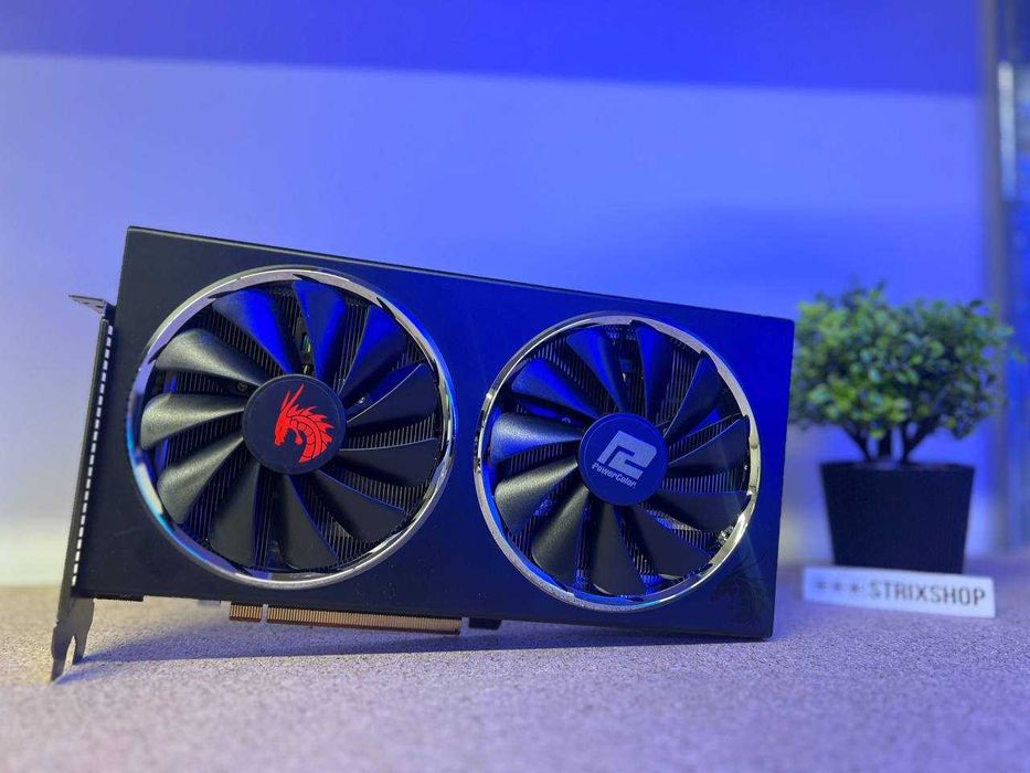 Відеокарта AMD Radeon Power color RedDragon RX 5600 XT 6GB GDDR6 Б/в: 4 ...