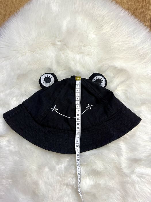 Kapelusz czapka Żabka czarna czarny unisex