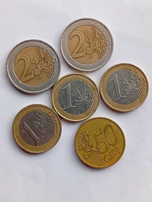 Moedas de 1999, França, algumas com centro descentralizado