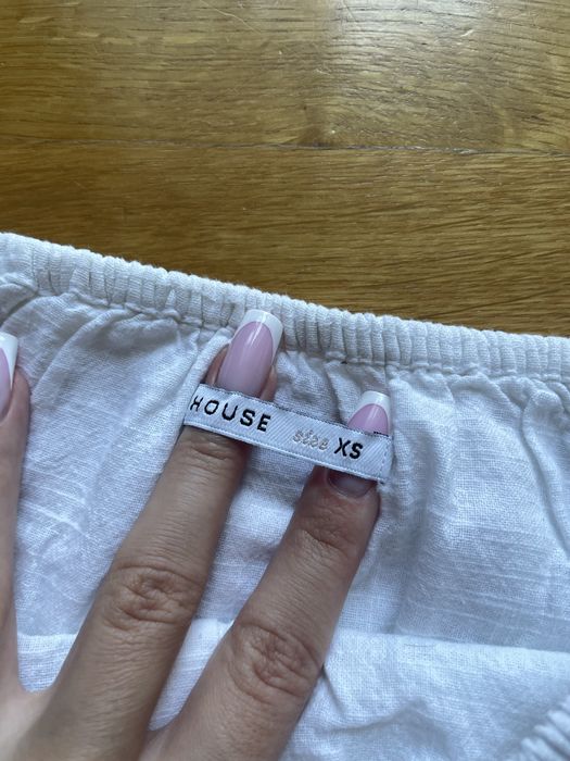 Bluzka na lato biała hiszpanka