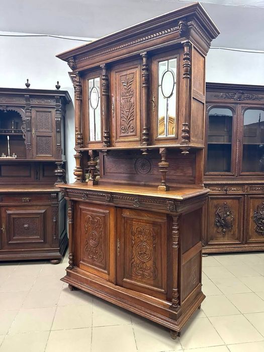 Антикварний сервант вітрина креденс 3996