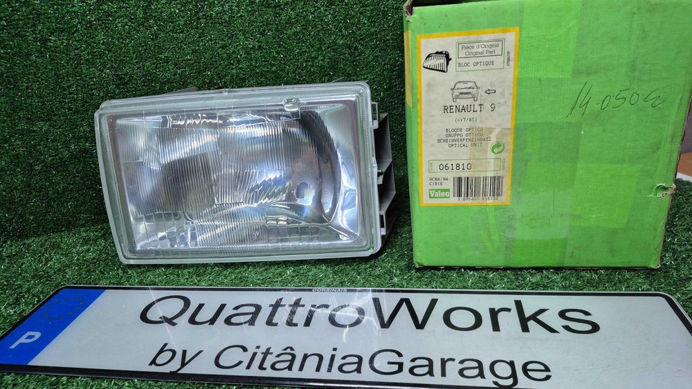 Otica Farol Frente Esquerdo Renault 9 Ate 07/1985 Ref. 061810 Valeo ORIGINAL NOVO