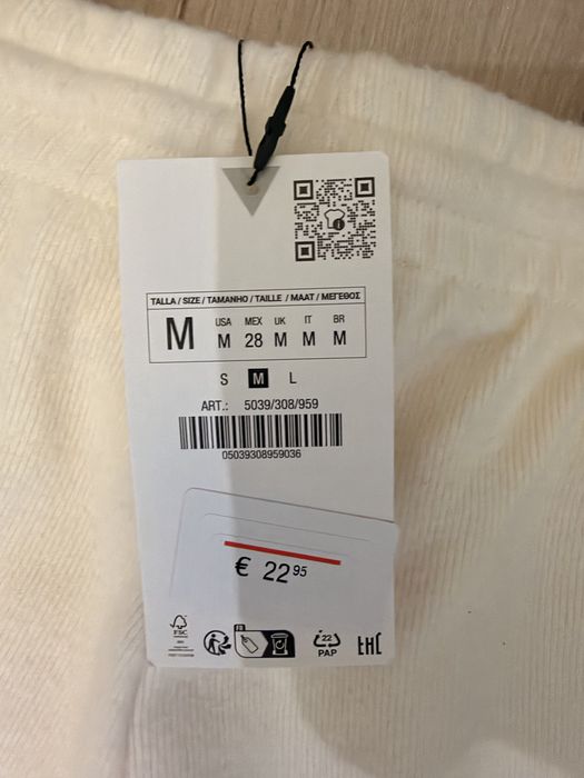 Штани Zara  в'язані  кашемірові 38 р