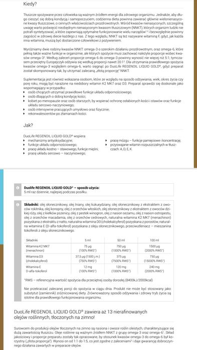 Duolife Regenoil Liquid Gold 250Ml