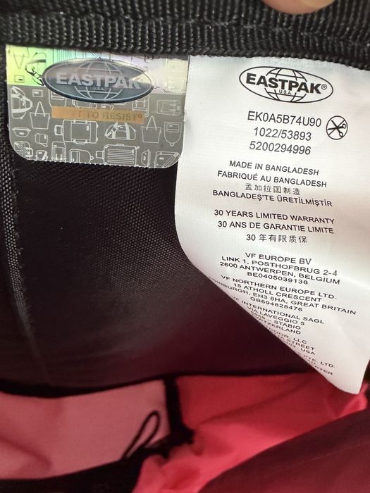 Nowy plecak eastpak  padded zipl’r +, rozowy